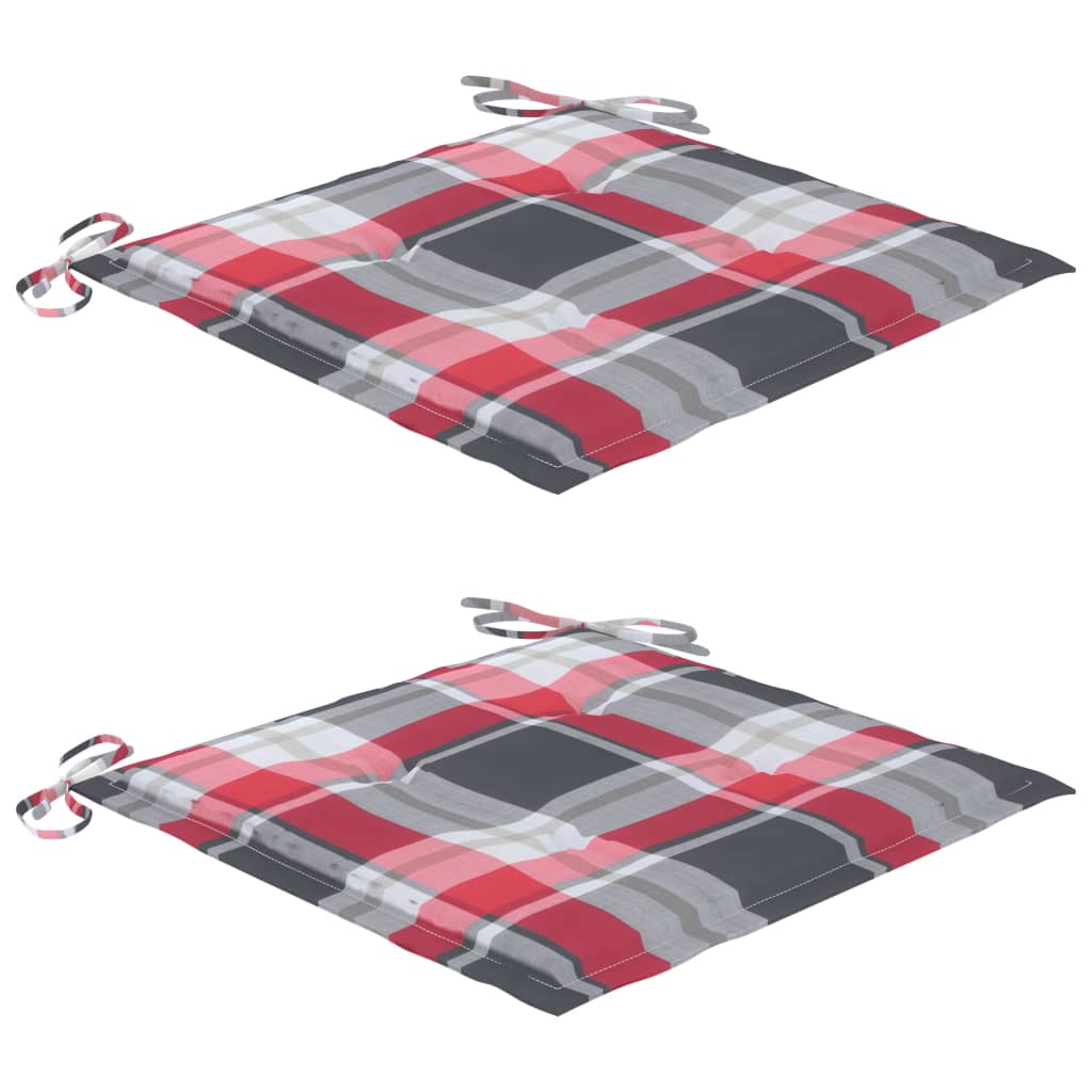 Sedie da Giardino 2 pz con Cuscini in Legno Acacia e Acciaio 3061501