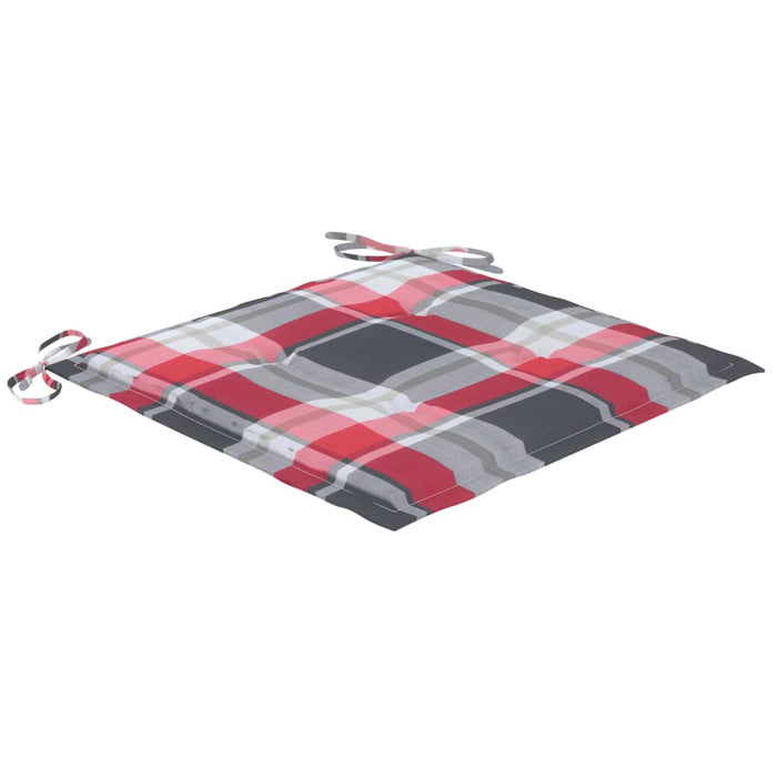 Sedie da Giardino 2 pz con Cuscini in Legno Acacia e Acciaio