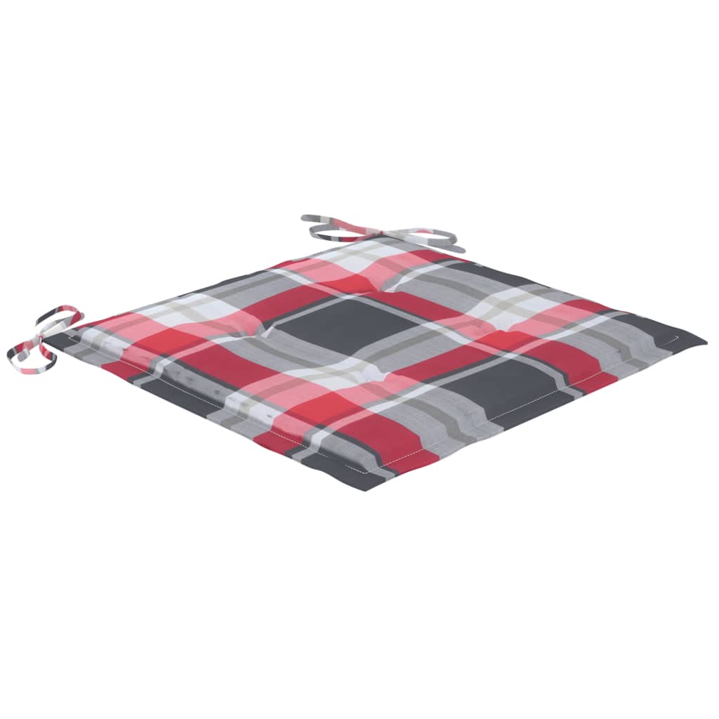 Sedie da Giardino 2 pz con Cuscini in Legno Acacia e Acciaio 3061501