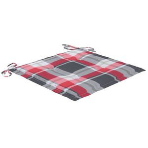 Sedie da Giardino 2 pz con Cuscini in Legno di Teak e Acciaio