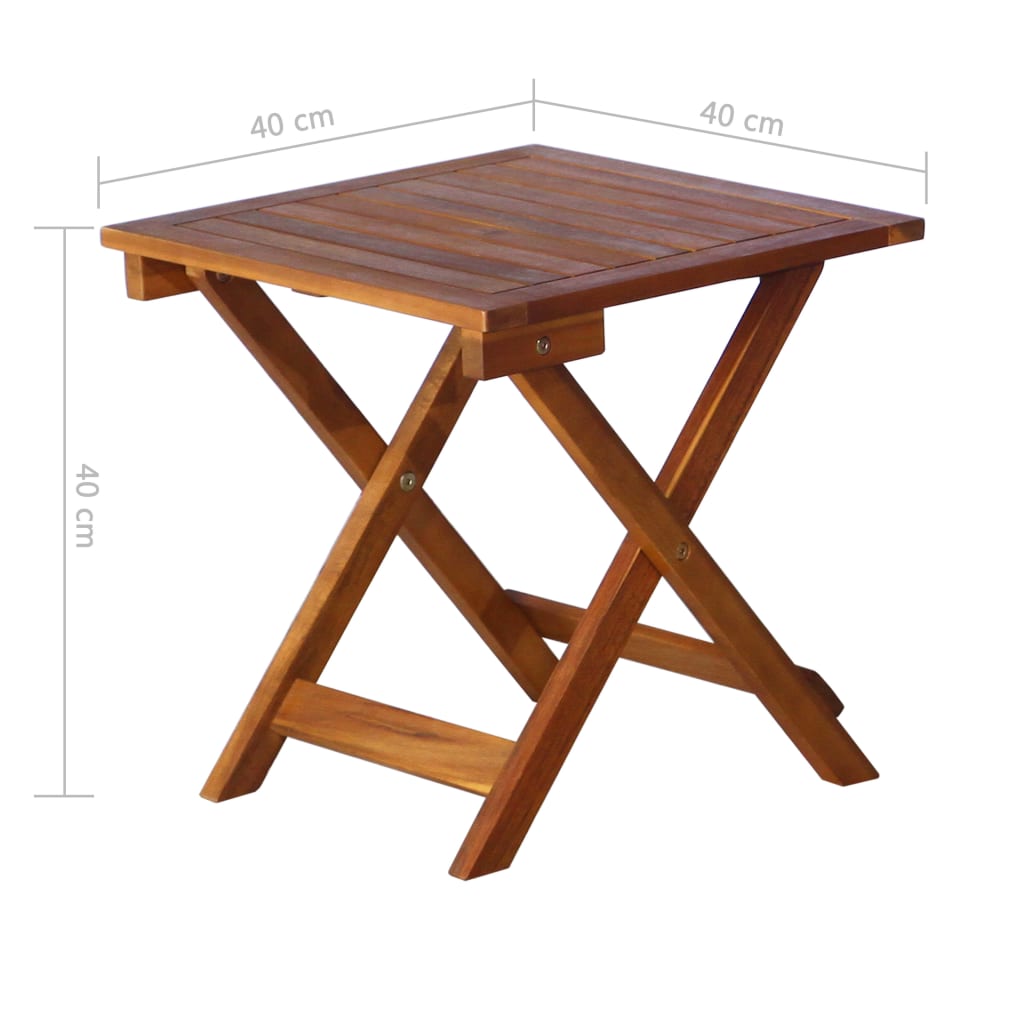 Sdraio da Giardino con Cuscino e Tavolo in Massello di Acacia cod mxl 77010