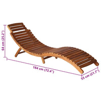 Sdraio da Giardino con Cuscino e Tavolo in Massello di Acacia cod mxl 72059