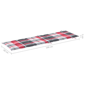 Sdraio sdraio prendisole lettino da giardino terrazzo arredo da esterno con tavolino e cuscino in legno di acacia 02_0012634