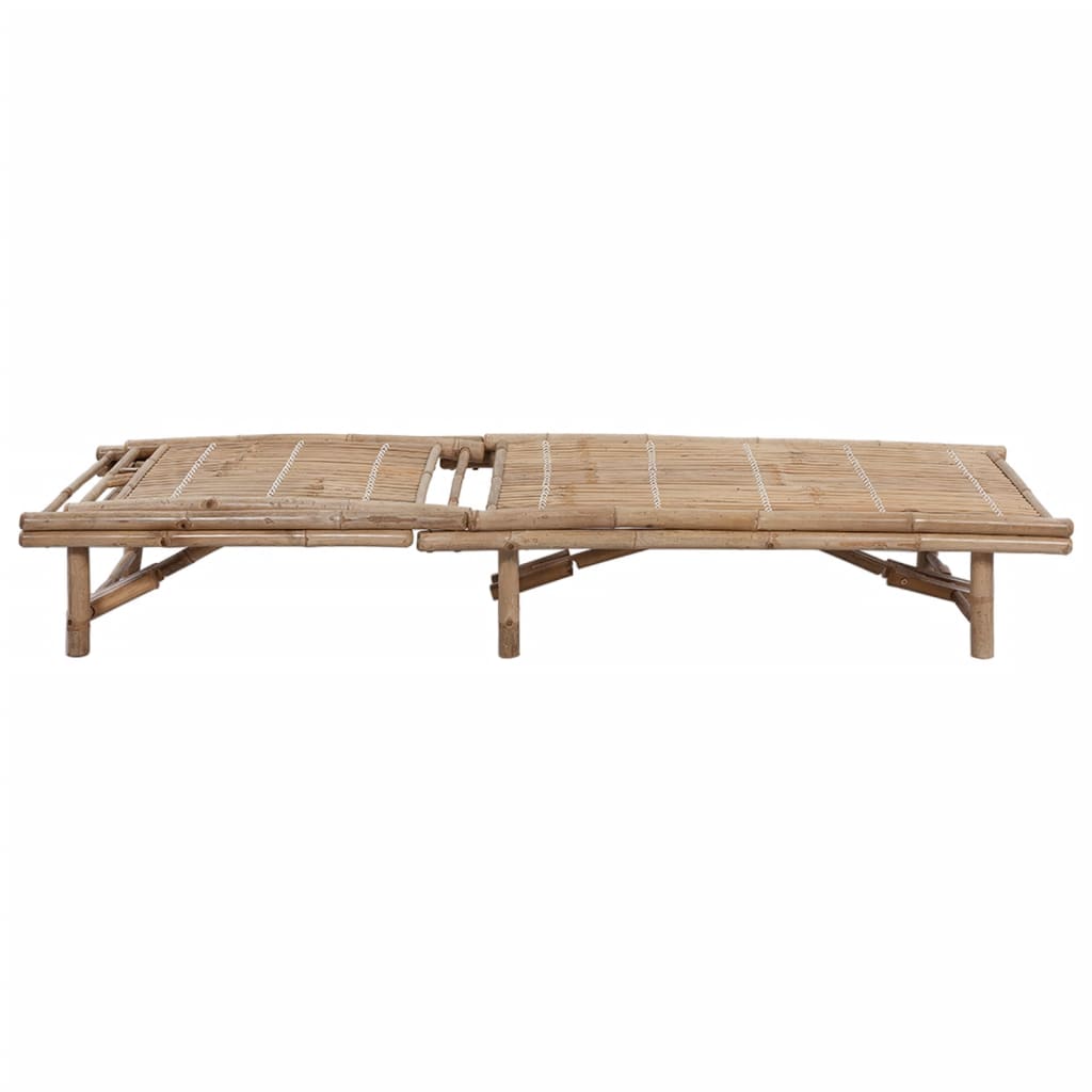 Lettino Prendisole da Giardino con Cuscino in BambÃ¹ cod mxl 67075