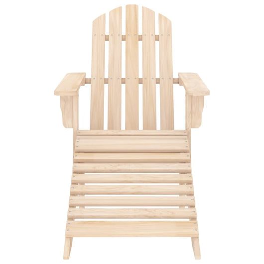 Sedia Giardino Adirondack con Ottomana Massello di Abete 315862