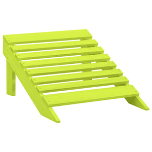 Sedia Giardino Adirondack con Ottomana Massello di Abete Verde cod mxl 12174