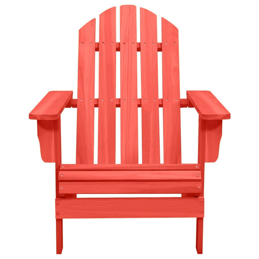 Sedia Giardino Adirondack in Legno Massello di Abete Rossa 315873
