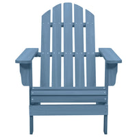 Sedia Giardino Adirondack in Legno Massello di Abete Blu 315875