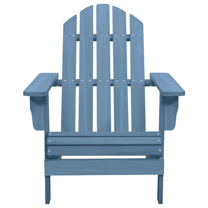 Sedia Giardino Adirondack in Legno Massello di Abete Blu 315875