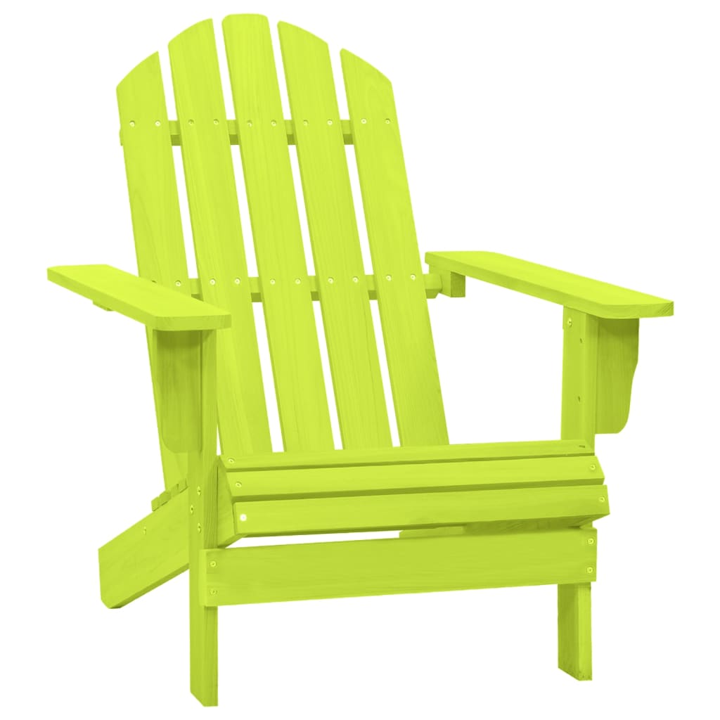Sedia da Giardino Adirondack in Legno Massello di Abete Verde cod mxl 18454