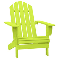 Sedia da Giardino Adirondack in Legno Massello di Abete Verde cod mxl 18454