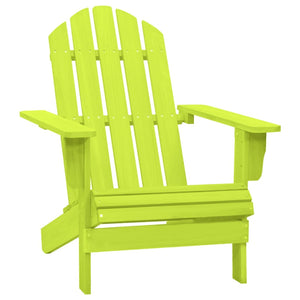 Sedia da Giardino Adirondack in Legno Massello di Abete Verde cod mxl 18454