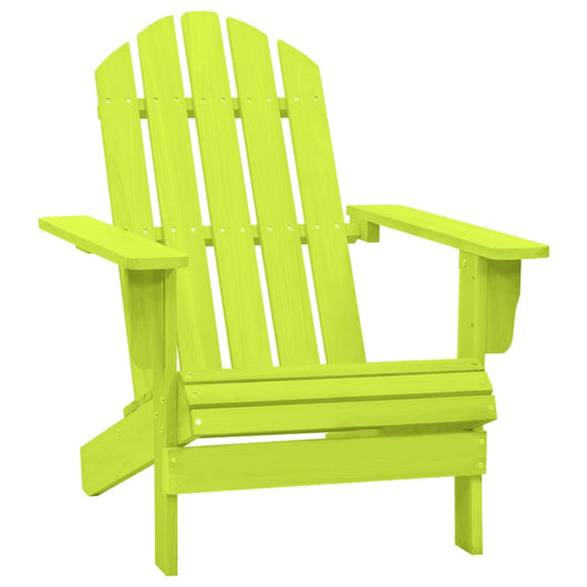 Sedia da Giardino Adirondack in Legno Massello di Abete Verde cod mxl 18454