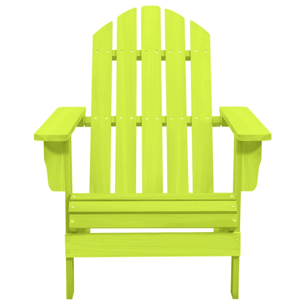 Sedia da Giardino Adirondack in Legno Massello di Abete Verde cod mxl 18454