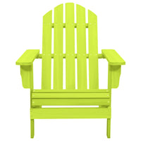 Sedia da Giardino Adirondack in Legno Massello di Abete Verde cod mxl 18454