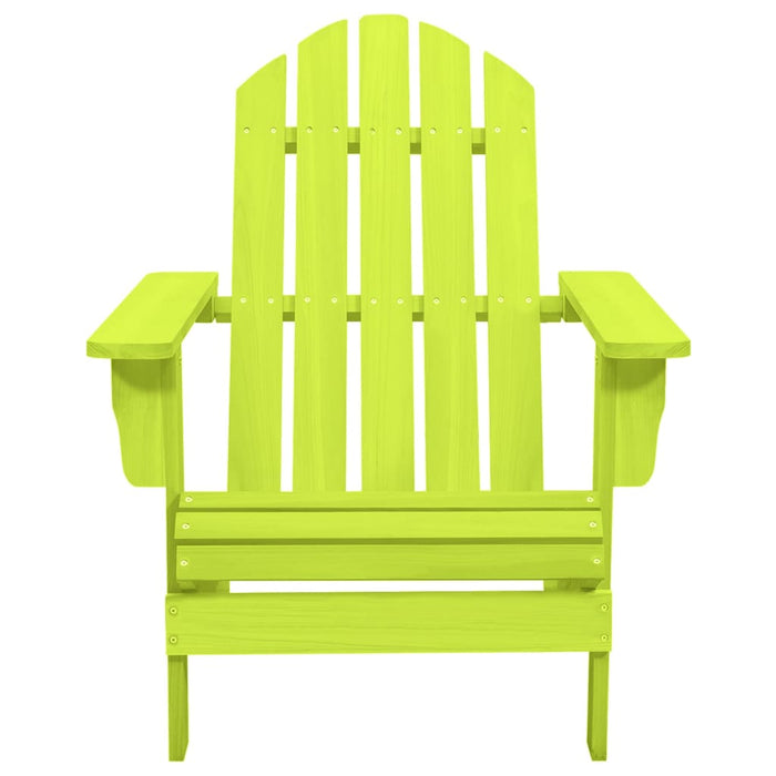 Sedia da Giardino Adirondack in Legno Massello di Abete Verde cod mxl 18454