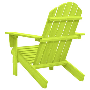 Sedia da Giardino Adirondack in Legno Massello di Abete Verde cod mxl 18454