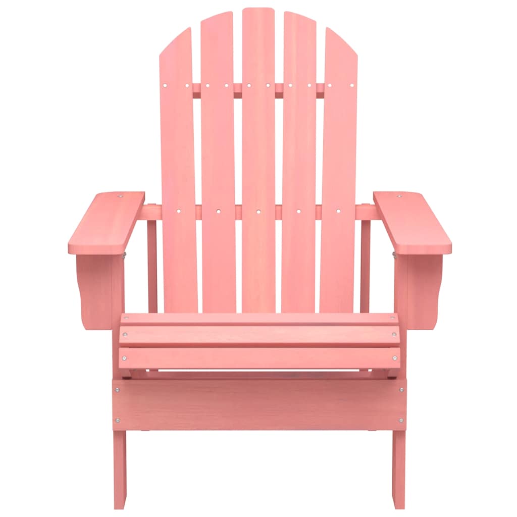 Sedia Giardino Adirondack in Legno Massello di Abete Rosa 315877