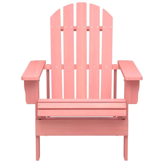 Sedia Giardino Adirondack in Legno Massello di Abete Rosa 315877
