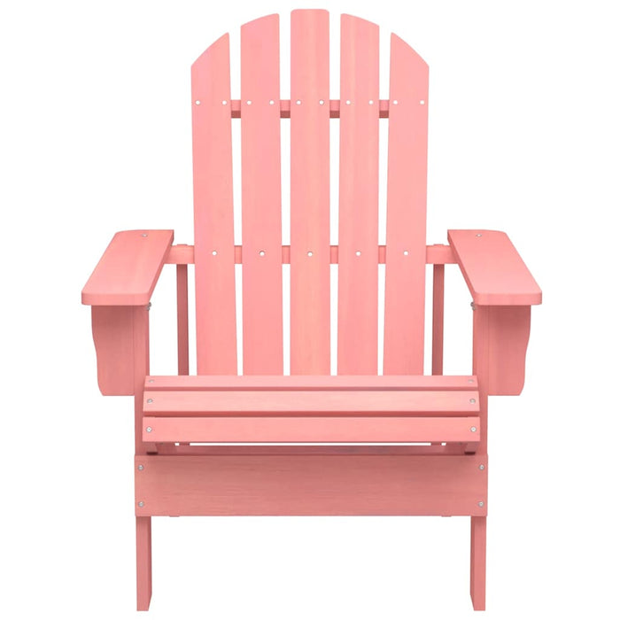 Sedia Giardino Adirondack in Legno Massello di Abete Rosa 315877