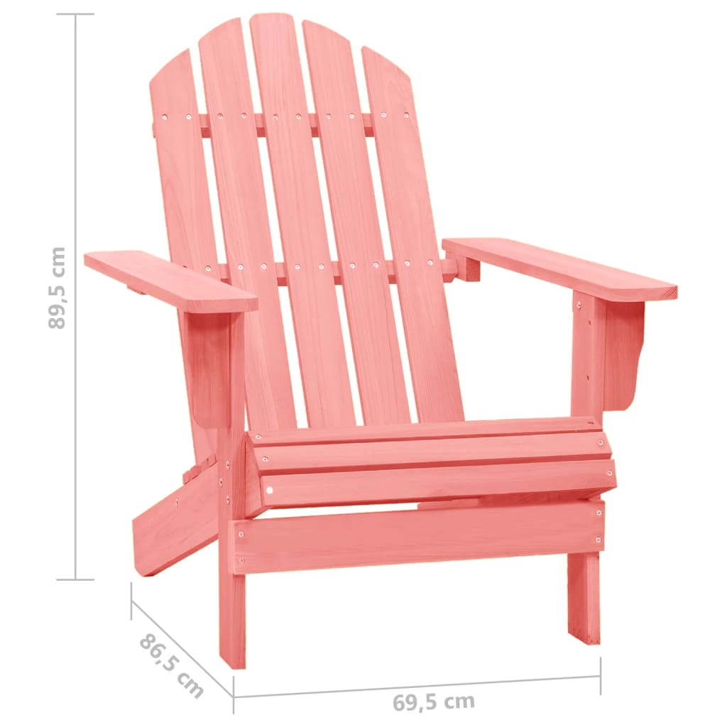 Sedia da Giardino Adirondack in Legno Massello di Abete Rosa cod mxl 24985