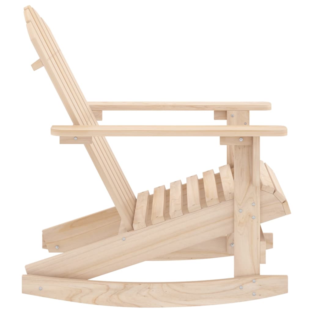 Sedia a Dondolo Giardino Adirondack in Legno Massello di Abete 315882