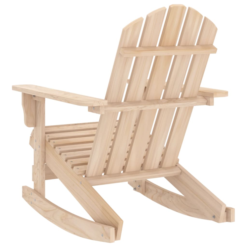 Sedia a Dondolo Giardino Adirondack in Legno Massello di Abete 315882