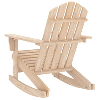 Sedia a Dondolo Giardino Adirondack in Legno Massello di Abete 315882