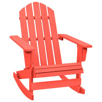 Sedia da Giardino Adirondack a Dondolo Massello di Abete Rosso cod mxl 23388
