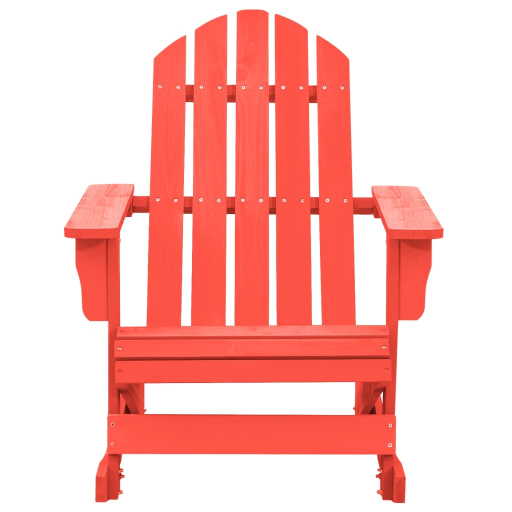 Sedia Giardino Adirondack in Legno Massello di Abete Rossa 315883