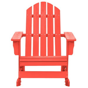 Sedia Giardino Adirondack in Legno Massello di Abete Rossa 315883