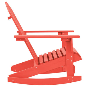 Sedia da Giardino Adirondack a Dondolo Massello di Abete Rosso cod mxl 23388