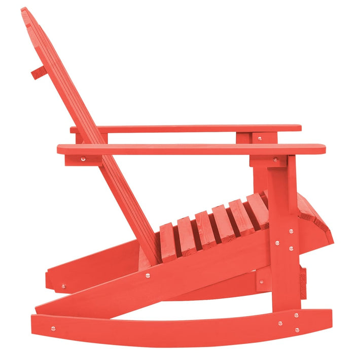 Sedia Giardino Adirondack in Legno Massello di Abete Rossa 315883