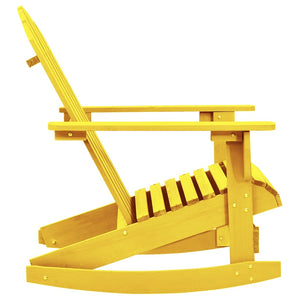 Sedia a Dondolo da Giardino Adirondack Massello di Abete Giallo cod mxl 19248