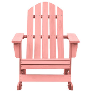 Sedia a Dondolo Giardino Adirondack in Legno di Abete Rosa 315887