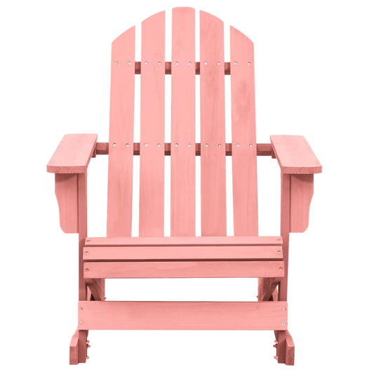 Sedia a Dondolo Giardino Adirondack in Legno di Abete Rosa 315887