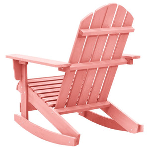 Sedia a Dondolo Giardino Adirondack in Legno di Abete Rosa 315887