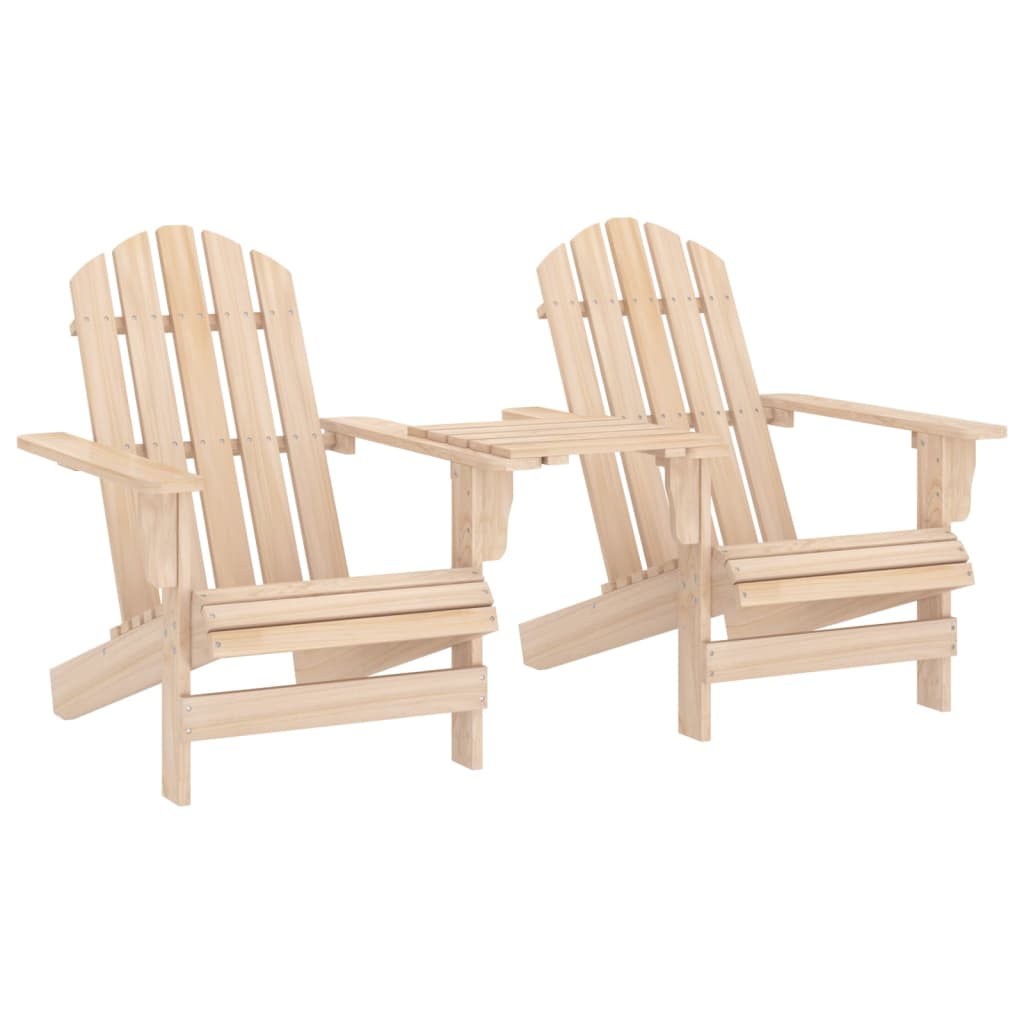 Sedia da Giardino Adirondack con Tavolino in Massello di Abete cod mxl 47780