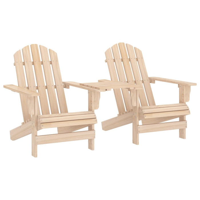 Sedia da Giardino Adirondack con Tavolino in Massello di Abete cod mxl 47780