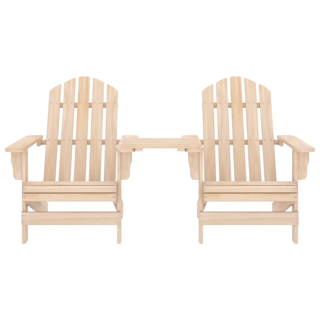 Sedie da Giardino Adirondack con Tavolino in Legno Abete 315892
