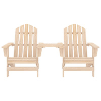 Sedie da Giardino Adirondack con Tavolino in Legno Abete 315892