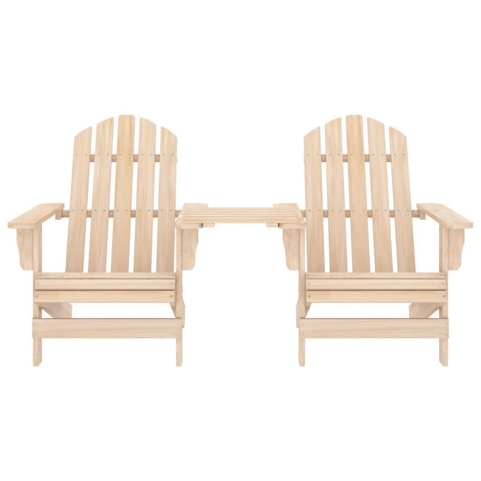 Sedie da Giardino Adirondack con Tavolino in Legno Abete 315892