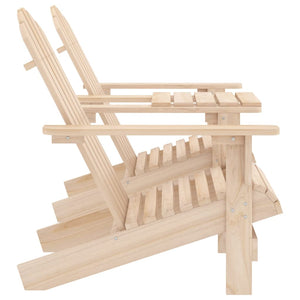 Sedie da Giardino Adirondack con Tavolino in Legno Abete 315892