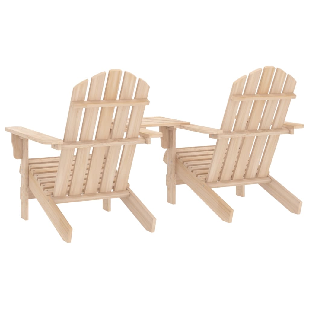 Sedia da Giardino Adirondack con Tavolino in Massello di Abete cod mxl 47780