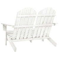 Sedia da Giardino Adirondack a 2 Posti in Legno di Abete Bianca 315899