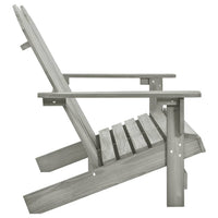 Sedia da Giardino Adirondack a 2 Posti in Legno di Abete Grigia 315900