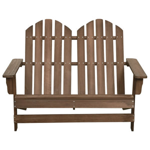 Sedia da Giardino Adirondack a 2 Posti Legno di Abete Marrone 315901