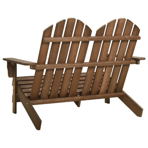 Sedia da Giardino Adirondack a 2 Posti Legno di Abete Marrone 315901
