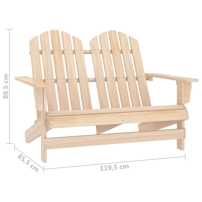 Sedia da Giardino Adirondack a 2 Posti in Legno di Abete 315902