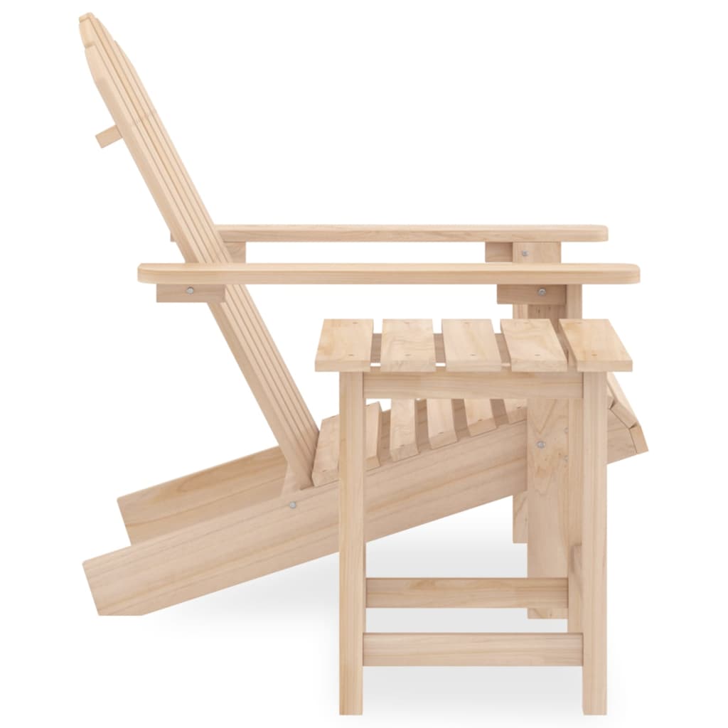 Sedia da giardino Adirondack con tavolo in legno massello di abete 02_0013331